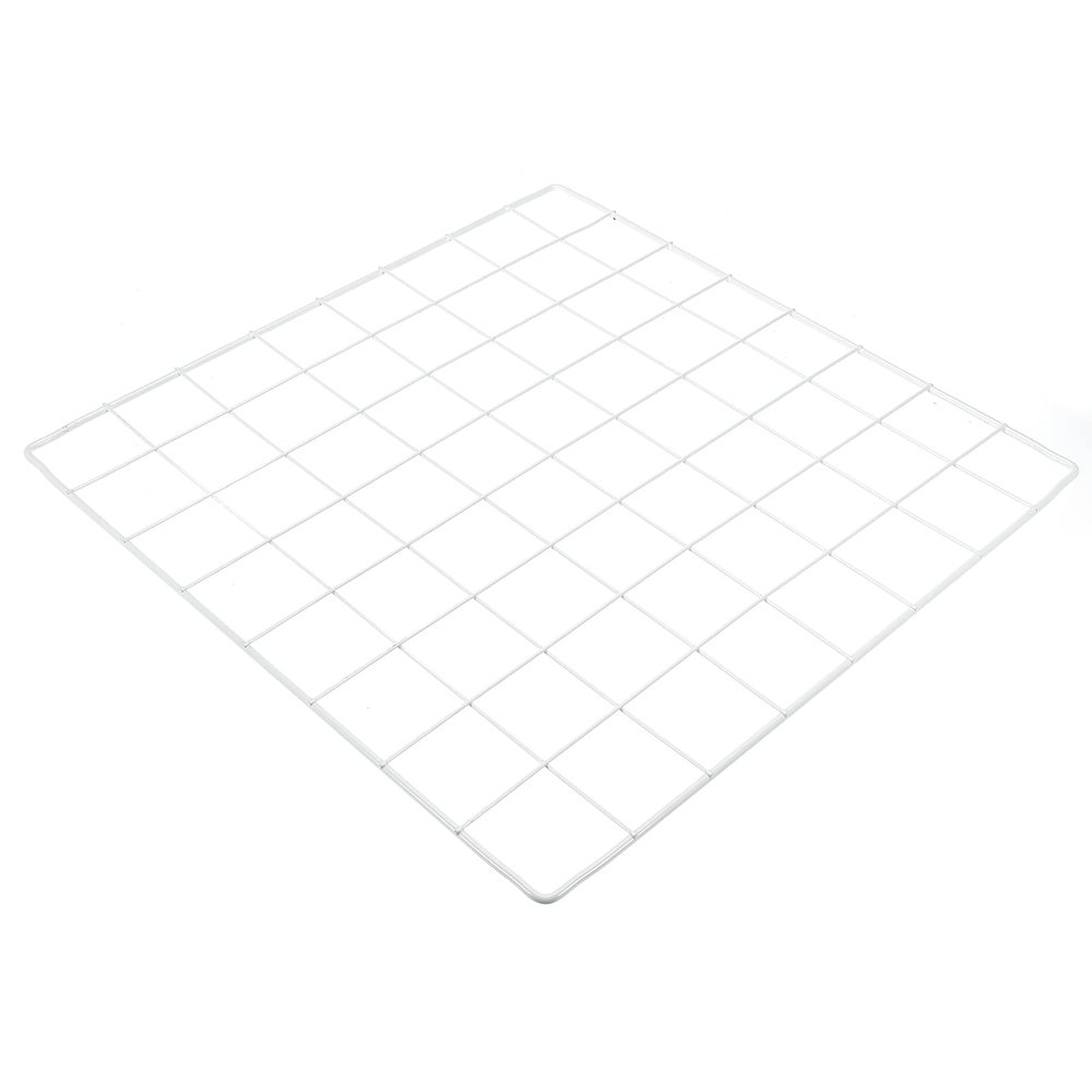PATIKIL 14"x14" Wire Grid Panel, 1 Pack Wall Grid Decorative Panels Board Photo Pictures Display Decor Hanging Organizer for Home Office, White