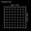 PATIKIL 14"x14" Wire Grid Panel, 1 Pack Wall Grid Decorative Panels Board Photo Pictures Display Decor Hanging Organizer for Home Office, White view 2