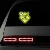 Baby on Board Sticker for Cars, Nouiroy 2PCS Crocodile Pattern Kids on Board Strong Reflective Cute Alligator Baby in Car Decals and Stickers Baby Car Window Bumper Sign Auto Vinyl Sticker, Green view 2