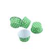 100pcs Paper Cake Cupcake Liner Case Wrapper Muffin Baking Cup for Party Wedding XMAS Baking Tools Accessories Cup(Green Polka Dots) view 1