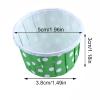 100pcs Paper Cake Cupcake Liner Case Wrapper Muffin Baking Cup for Party Wedding XMAS Baking Tools Accessories Cup(Green Polka Dots) view 2