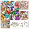 ZHANGQINGXIU Crystal Beaded Curtains, Doorway Divider Arched String Beads Curtain Room Partition Drapes Door Strand Hunging Improve Home Layout for Home Decorative and Parties view 2