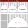 ZHANGQINGXIU Crystal Beaded Curtains, Doorway Divider Arched String Beads Curtain Room Partition Drapes Door Strand Hunging Improve Home Layout for Home Decorative and Parties view 3