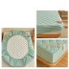 OTBK Deep Fitted Bed SheetsQuilted Mattress Protector Cover 30 Cm Deep Bed Fitted Quilted Mattress Topper Soft & Breathable (Color : Light Bean Green, Size : 150x200cm) view 2