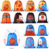 Shappy 12 Pieces Basketball Party Favor Sports Drawstring Present Bags Goodie 12 Styles Backpack Basketball Candy Gym Drawstring Bags for Travel Party Gym Workout Supplies(12 x 14 Inch) view 1