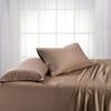 LaxLinen King Size Bed Sheets Set- 4 Pcs- Extra Deep Mattress Fits Up to 18 inch Pocket Fully Elasticized Egyptian Cotton Sheets Long Staple Bedding Sets (Taupe Solid, King) view 1