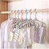 3 Pieces Hangers, Plastic Heart-Shaped Multi Clip Socks Rack Underwear Rack, Household Space Saving Clothes Hangers view 3