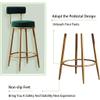 AXWT Breakfast Stools Metal Bar Stools Set of 2 Counter Height, Modern Velvet Barstools Round Kitchen Stools Dining Chairs with Upholstered Backs for Pub Kitchen view 4