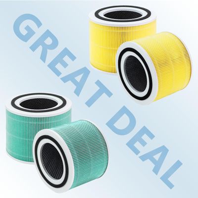 2 Pack Core 300 True HEPA To-xin Absorber Replacement Filter and 2 Pack Core 300 Pet Care Replacement Filter for LEVOIT