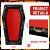 Aoriher 2 Pack 52 Inch Inflatable Coffin Cooler Fake Coffin Floatie Drink Ice Chest Buffet Bucket Beverage Cooler for Summer Pool Picnic Barbecue Supplies Halloween Holiday Party Decoration (Red) view 2