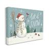 Stupell Industries Let It Snow Magical Snowman in Scenic Snowfield, Design by Victoria Barnes view 2