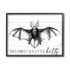 Stupell Industries This Family Is Batty Witty Saying Detailed Bat,Design by Lettered and Lined view 1