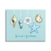 Stupell Industries Season's Greetings Festive Beach Holiday Seashells Hanging,Design by Sharon Lee view 1