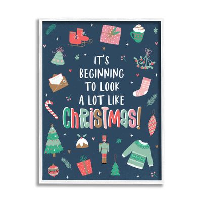 Stupell Industries Beginning To Look Like Christmas Varied Festive Details, Design by Angela Nickeas
