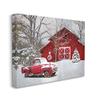 Stupell Industries Red Barn & Truck Powdery Snow Rural Scenery, Design by Lori Deiter view 2