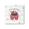 Stupell Industries Warm Winter Wishes Cardinals Perched Festive Mittens, Design by Deb Strain view 1