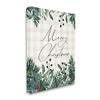 Stupell Industries Merry Christmas Script Gingham Pinecone Botanicals Border, Design by Lady Louise Designs view 2