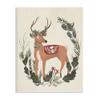 Stupell Industries Peaceful Deer Festive Holiday Leaf Border Collage,Design by Laura Konyndyk view 1