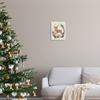 Stupell Industries Peaceful Deer Festive Holiday Leaf Border Collage,Design by Laura Konyndyk view 2