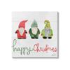 Stupell Industries Happy Christmas Jolly Holiday Gnomes Patterned Hats, Design by Katie Doucette view 1