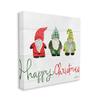 Stupell Industries Happy Christmas Jolly Holiday Gnomes Patterned Hats, Design by Katie Doucette view 2