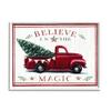 Stupell Industries Believe In Magic Red Vintage Truck Country Holiday Tree, Design by Elizabeth Tyndall view 1