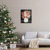 Stupell Industries Mixed Holly Poinsettia Flower Bouquet Country Jar, Design by Cindy Jacobs view 3