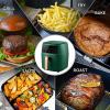 Air Fryer with Rapid Air Circulation, 8 Preset, 5L Digital Air Fryer for Home Use,1400W 60Min Timer And Adjustment Temperature Control,Black view 2