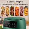 Air Fryer with Rapid Air Circulation, 8 Preset, 5L Digital Air Fryer for Home Use,1400W 60Min Timer And Adjustment Temperature Control,Black view 3