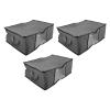 3pcs Quilt Storage Bag underbed Storage Bins Large Clothes Storage Organizer Under Bed Storage Heavy Duty Storage bin Sundries Organizer Blanket Bag Non-Woven Fabric High Capacity view 1