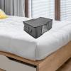 3pcs Quilt Storage Bag underbed Storage Bins Large Clothes Storage Organizer Under Bed Storage Heavy Duty Storage bin Sundries Organizer Blanket Bag Non-Woven Fabric High Capacity view 4
