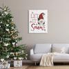 Stupell Industries Let It Snow Winter Sentiment Red Snowflakes Gnome,Design by Lux + Me Designs view 3