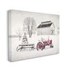 Stupell Industries Festive Red Christmas Tractor Niveous Countryside Flurries, Design by Lori Deiter view 2