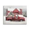 Stupell Industries Tree Farm Red Truck Wintery Snow Flurries, Design by Lori Deiter view 1