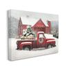 Stupell Industries Tree Farm Red Truck Wintery Snow Flurries, Design by Lori Deiter view 2