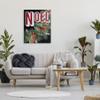 Stupell Industries Vintage Noel Text Snow Dusted Botanicals Pinecones, Design by Heidi Kuntz view 3