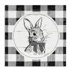 Stupell Industries 'Detailed Easter Bunny Drawing Spring Plaid Border', Canvas Art, 17 x 17 Inches, Easy to Hang and Sturdy, Made in USA, by Jennifer Pugh view 1