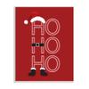 Stupell Industries Ho-Ho-Ho Clever Red Santa Claus Outfit Typography, Design by Linda Birtel view 1