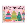 Stupell Industries Feliz Navidad Whimsical Patterned Christmas Trees Ornaments,Design by Deborah Curiel view 1