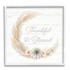 Stupell Industries Thankful & Blessed Tender Autumnal Phrase Wreath, Design by Patricia Pinto view 1