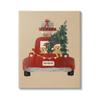Stupell Industries Dogs Wearing Festive Hats Christmas Tree Truck, Design by Laura Konyndyk view 1