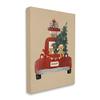Stupell Industries Dogs Wearing Festive Hats Christmas Tree Truck, Design by Laura Konyndyk view 2
