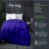 9.8 NEWTON Box Stitched All Season Down Alternative Comforter 1000-TC 100% Microfiber Cotton with Corner Tabs Eastern King Size Quilt Set Bedspread 128x120 Solid/Plain Comforter Set view 2