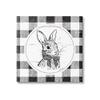 Stupell Industries Detailed Easter Bunny Drawing Spring Plaid Border, Design by Jennifer Pugh view 1