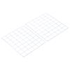 PATIKIL 16"x12" Wire Grid Panel, 2 Pack Wall Grid Decorative Panels Board Photo Pictures Display Decor Hanging Organizer for Home Office, White view 1