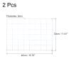 PATIKIL 16"x12" Wire Grid Panel, 2 Pack Wall Grid Decorative Panels Board Photo Pictures Display Decor Hanging Organizer for Home Office, White view 2