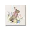 Stupell Industries Easter Bunny Rabbit Bow Spring Flowers & Eggs, Design by Victoria Barnes view 1