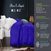 9.8 NEWTON Baffle Box 120x128 Oversized King Plus Baffle Box All Season Down Alternative Comforter, Royal Blue Box Sttiched Thick with Corner Tabs 100% Microfiber Cotton Cover, Fluffy view 4