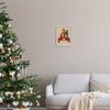 Stupell Industries 'Dogs Wearing Festive Hats Christmas Tree Truck ', Framed Giclee Art, White, 11 x 14 Inches, Easy to Hang and Sturdy, Made in USA, by Laura Konyndyk view 3