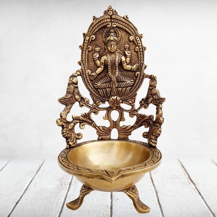 Mohan Jodero Laxmi Diya/Lakshmi Akhand Deepak with Antique Home Decorative for Temple & Festival